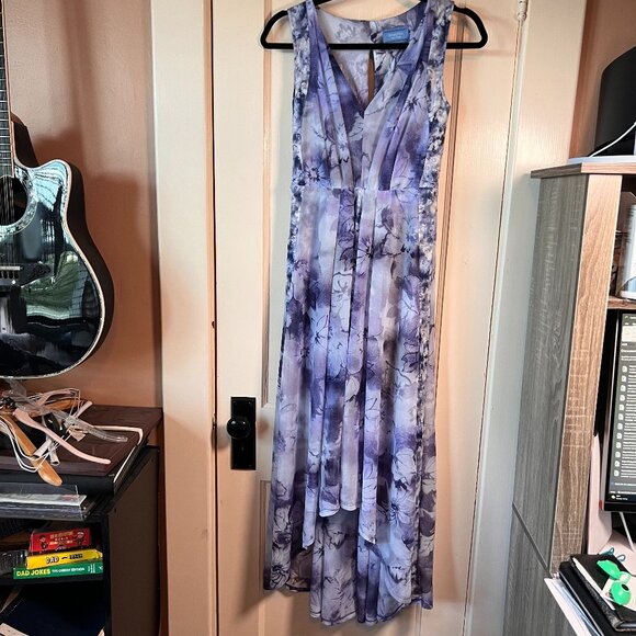 Simply Vera Dress Size 10 Purple Vera Wang High‎ Low Summer Flowy Sleeveless - Picture 1 of 8